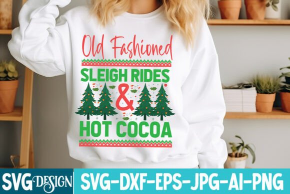 Old Fashioned Sleigh Rides Hot Cocoa Graphics & Freebies