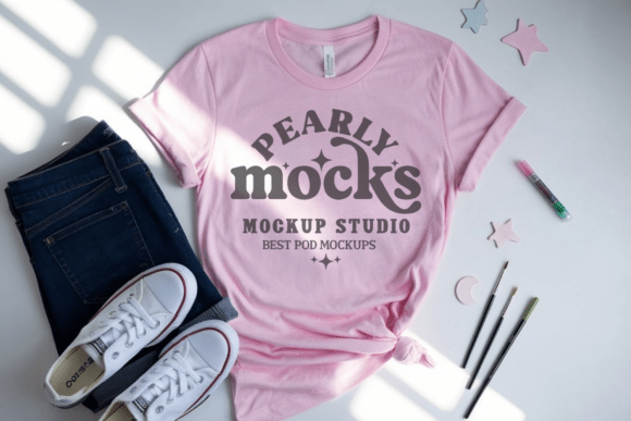 Reviewing Kids Bella Canvas 3001Y T-shirt Mockup 5